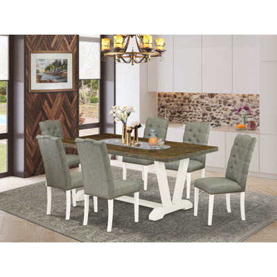Acacia Solid Wood Dining Set by Red Barrel Studio