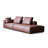 Reddish Brown Genuine Leather Modular Sofa cushion couch