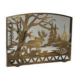 Moose Creek Single Panel Fireplace Screen