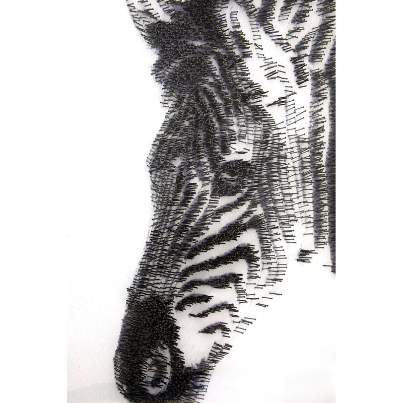 Zebra Sculpture - Single Picture Frame Print