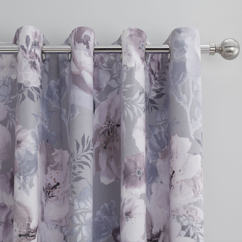 Dramatic Floral Curtains, Width 229 x Drop 229cm