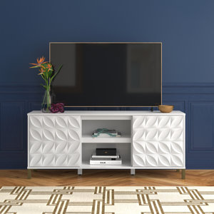 Carrieann TV Stand for TVs up to 65" white 