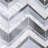 Rietto Arrow Mist Chevron 9 in. x 16 in. Glossy Glass Mosaic Wall Tile-58856777