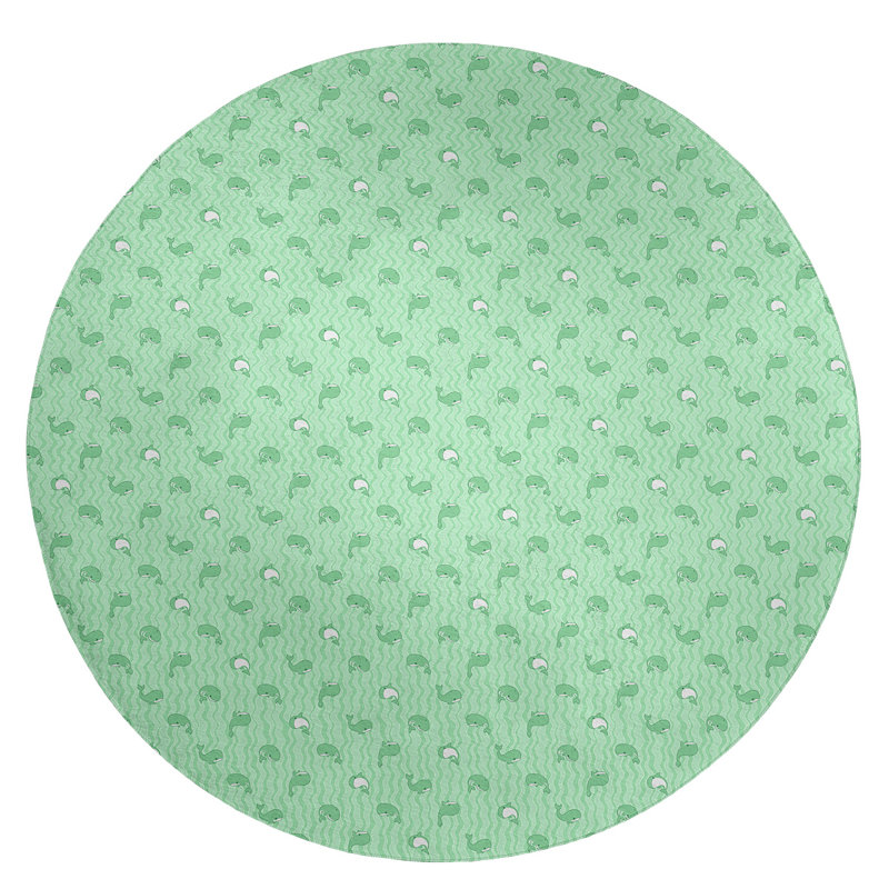 Chenille Indoor Rug, Round 5'