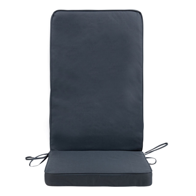 icon Geometric Outdoor High Back Seat Pad, Grey