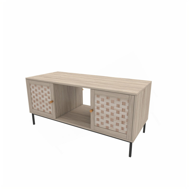 Élégante table basse à tissage Veener