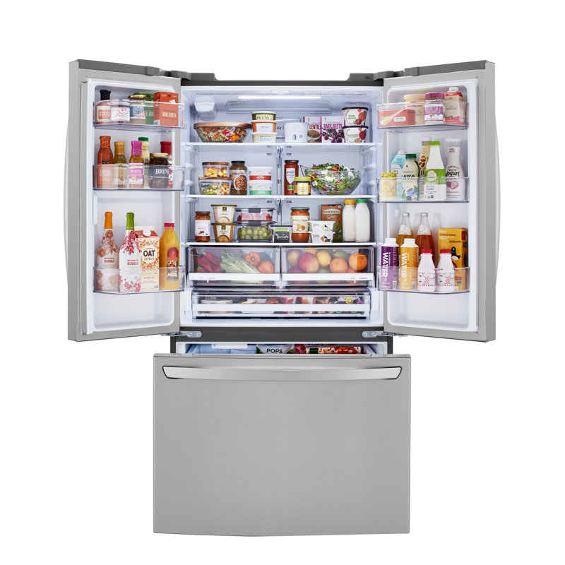 LG French Door Refrigerator, Print Proof Stainless Steel, 29 cu. ft.