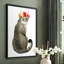 «Flower Crown Cats I», reproduction encadrée - bois massif-378418888-378418885