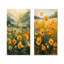 Ensemble de 2 pièces d'art jaune jaune et vert Sunlit Meadow III - boutons d'or-687155237-687155257