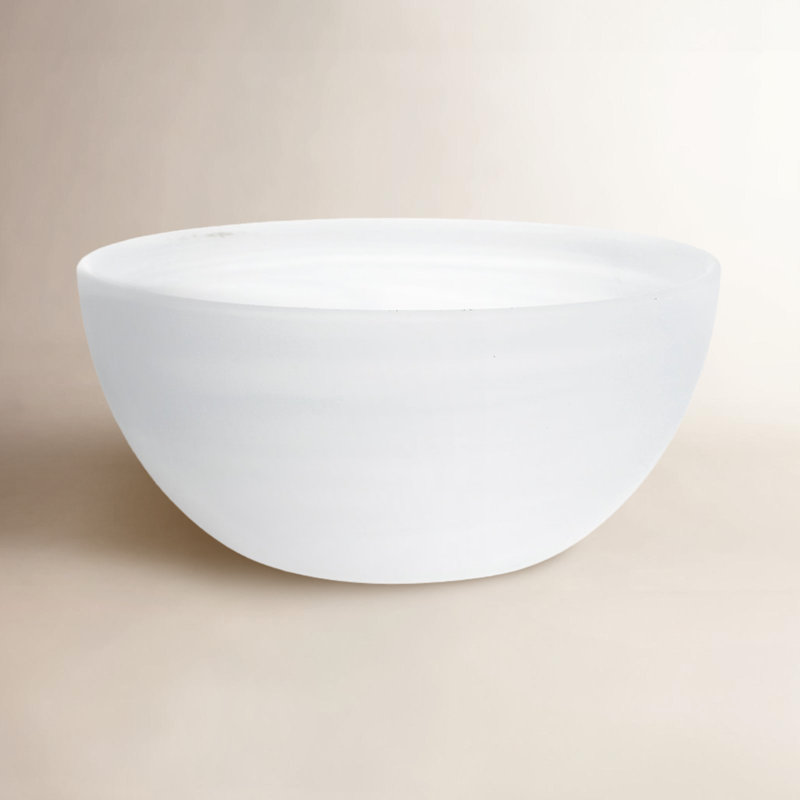 La Jolla Glass Dinnerware 6" / 22oz. Cereal Bowl, White