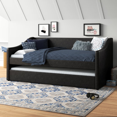Erek Upholstered Daybed with Trundle Bed
