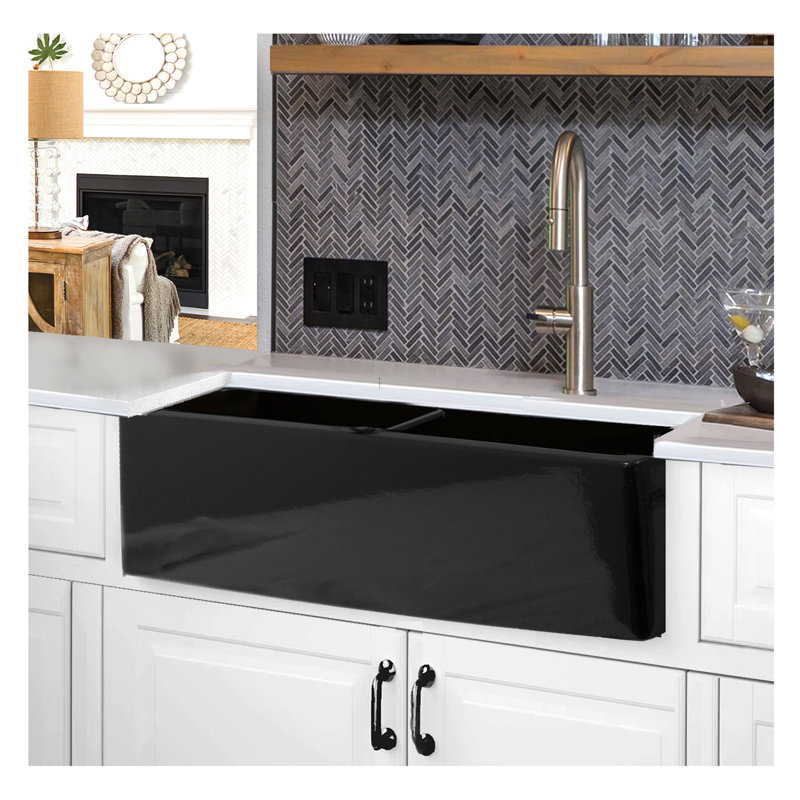 Vineyard 33'' L Double Basin Kitchen Sink