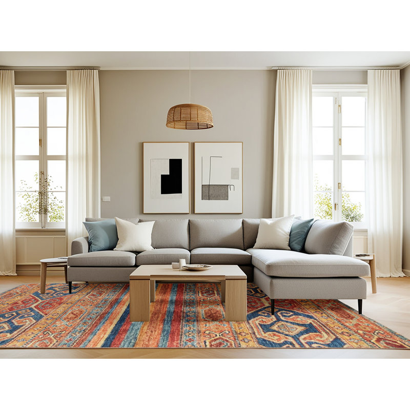 Abstract Indoor Rug, Rectangle 8' x 12'