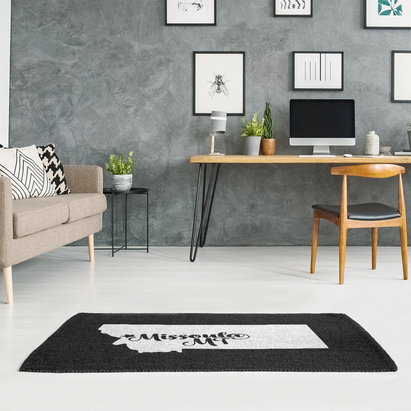 Tapis de zone noire missoula montana, Rectangle 2 pi x 3 pi