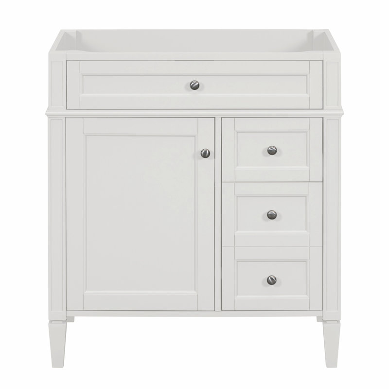 Meuble-lavabo de 30 po sans lavabo supérieur, Blanc