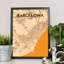 « barcelone city map », reproduction d’impression sur affiche-31735417