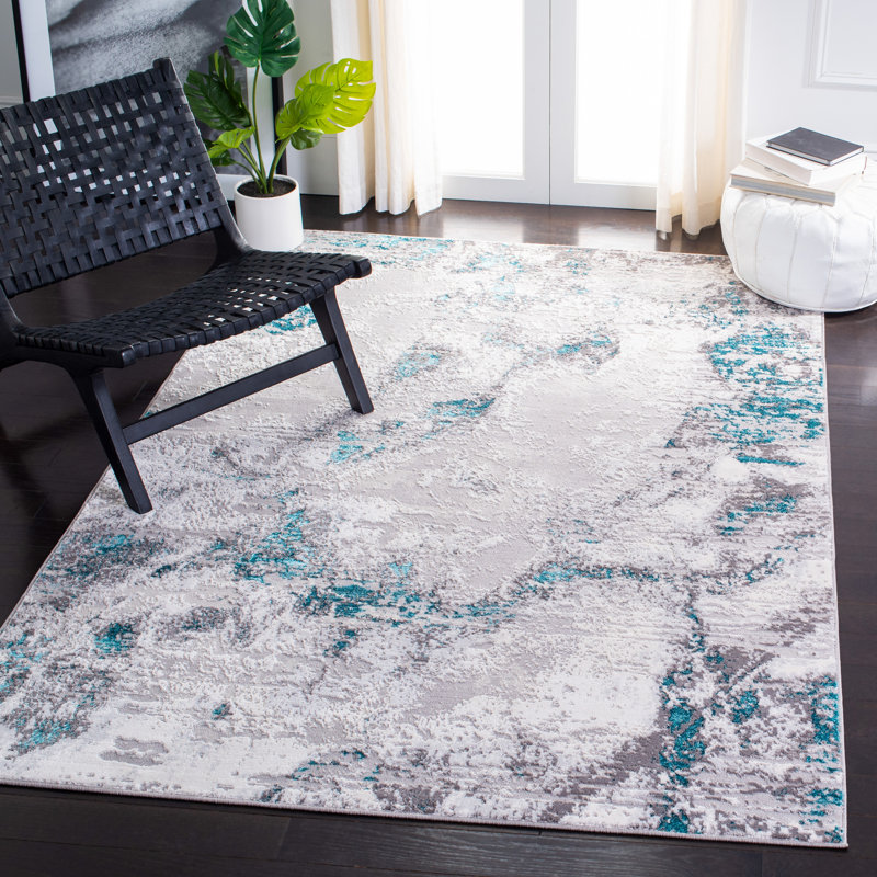 Tapis abstrait Harville Performance, Rectangle de 10 pi x 14 pi