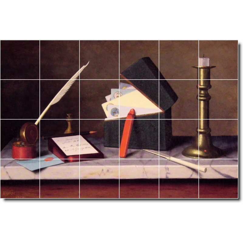 Carreau de céramique décorative 36 po x 24 po 6 po x 6 po, Nature morte 04088