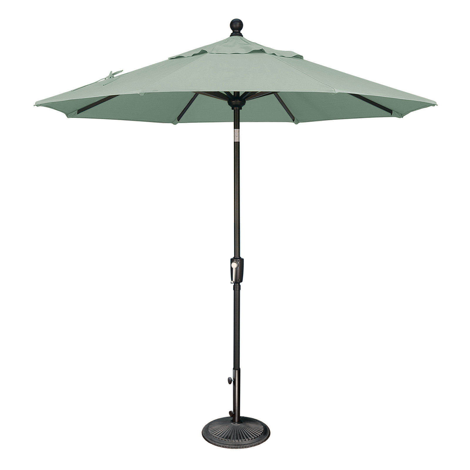 Launceston Market Umbrella, Black, 96" H x 90" W x 90" D, Spa Sunbrella Acrylic