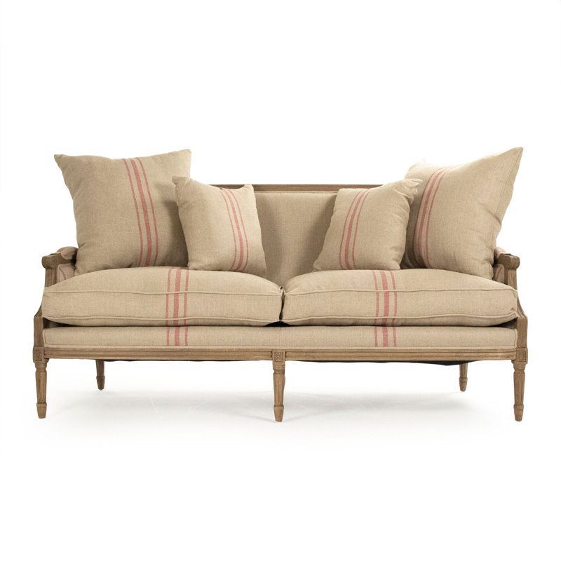 Bodil Loveseat, Red Stripe