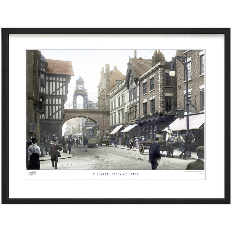 Chester, Eastgate 1903 by Francis Frith - Single Picture Frame Print, 40cm H x 50cm W x 2.3cm D