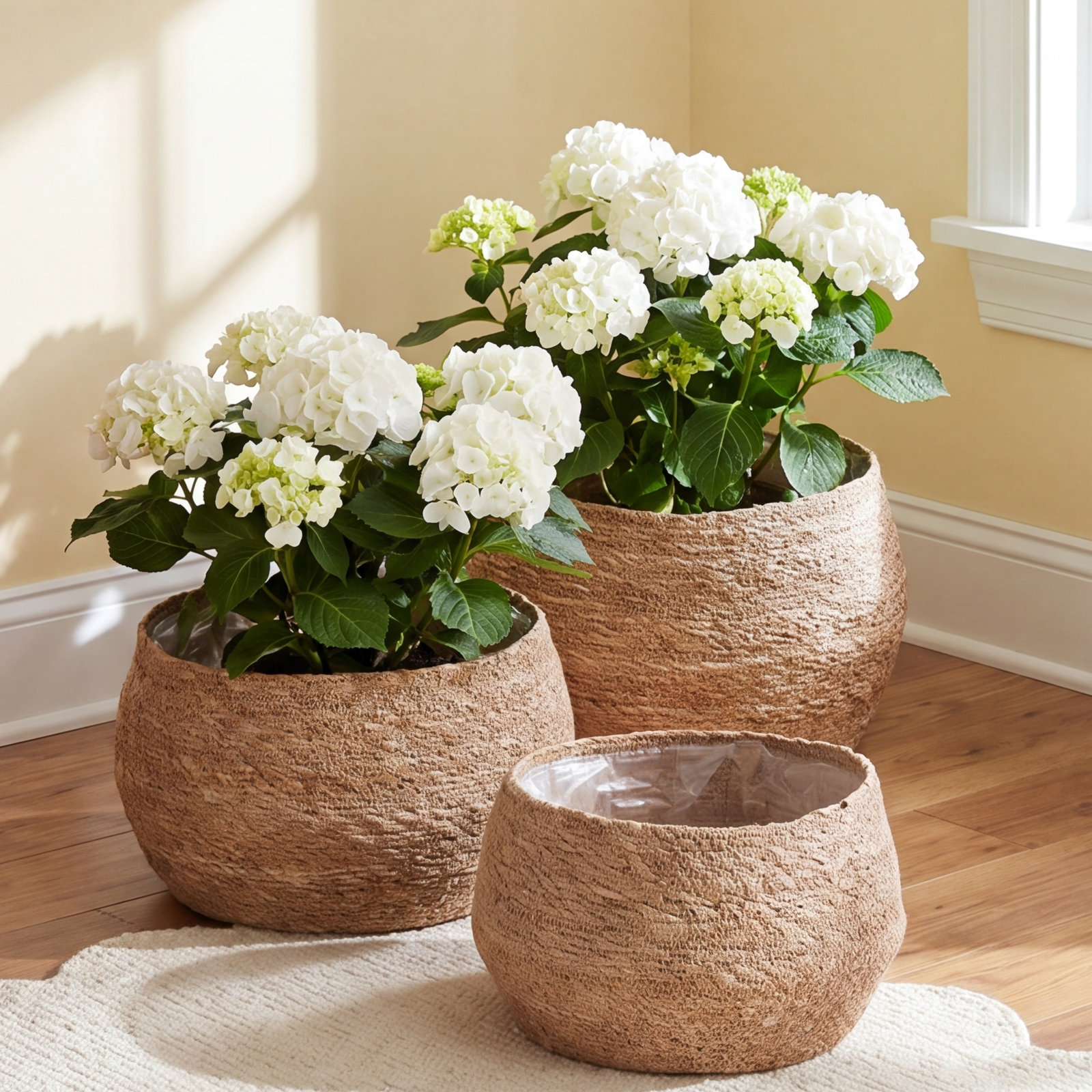Handwoven Seagrass Storage Bin Set