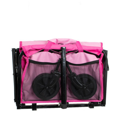 Chariot de service pliable rose IMNNY