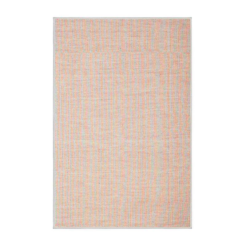 Tapis de zone rose contemporaine, Rectangle 5 pi x 7 pi