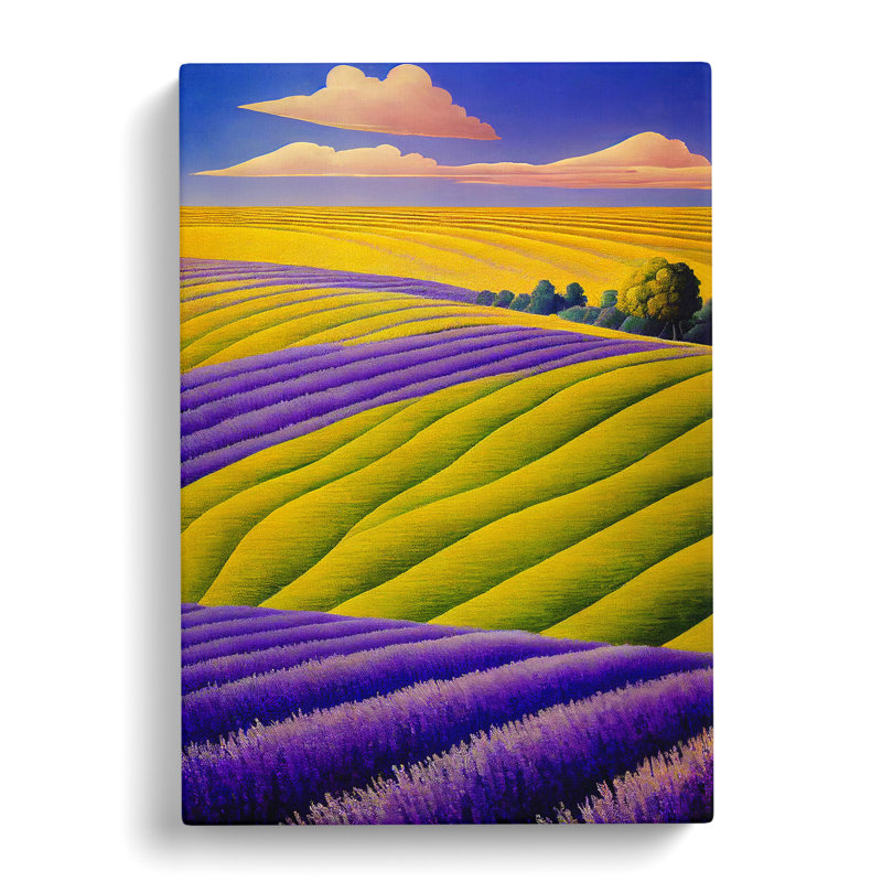 Lavender Field Vol.4 - Wrapped Canvas, 50cm H x 35cm W x 3cm D