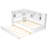 Wood Daybed With Storage Shelves, USB And Trundle