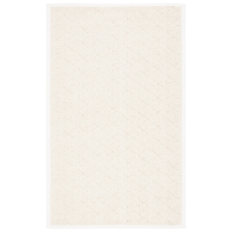 Woodrow Natural Fiber Flat Weave Wool & Jute Geometric Rug, Rectangle 3' x 5'