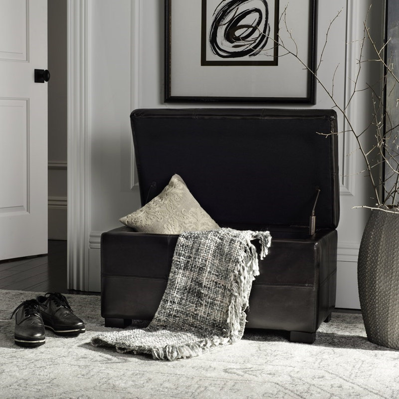 Maiden Faux Leather Ottoman