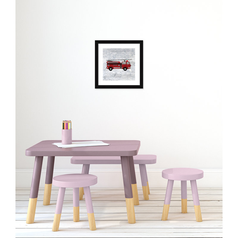 Rouge 1 impression sur papier, H 16 po x l 16 po x P 0,6 po, Encadré plat noir