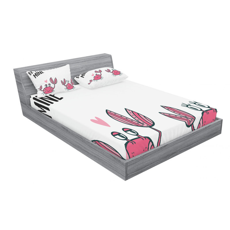Saying Microfiber Sheet Set, Queen Sheet Set + Fitted Sheet + 2 Pillowcases