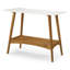 Console Mid-Century moderne - Castanho / finition blanche