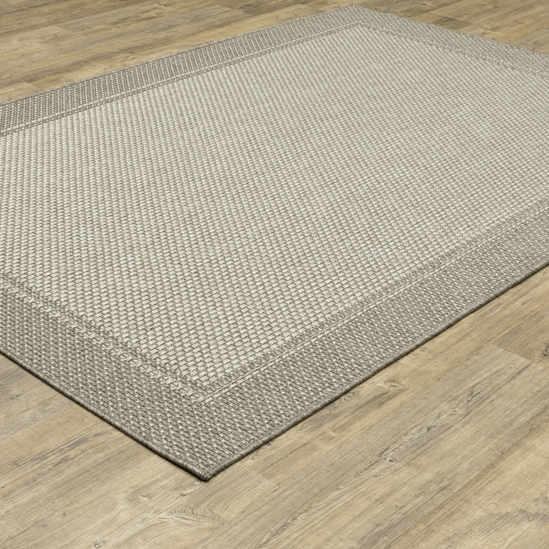 Tapis gris / gris clair Corraline, Rectangle 9 pi 10 po x 12 pi 10 po