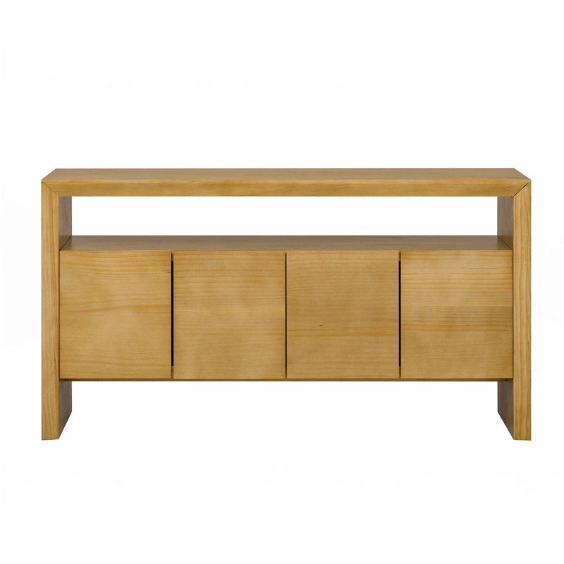 Buffet 60 po 4 portes, Naturel