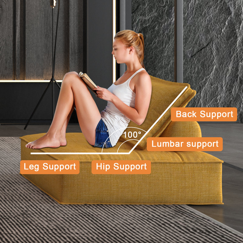 Fauteuil d'appoint simple rembourré Wojcek Comfy