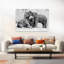 Playful Elephant Calves by Antje Wenner-Braun - Wrapped Canvas Print-603479915