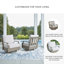 Fauteuil oscillant pivotant avec coussin Springbrook