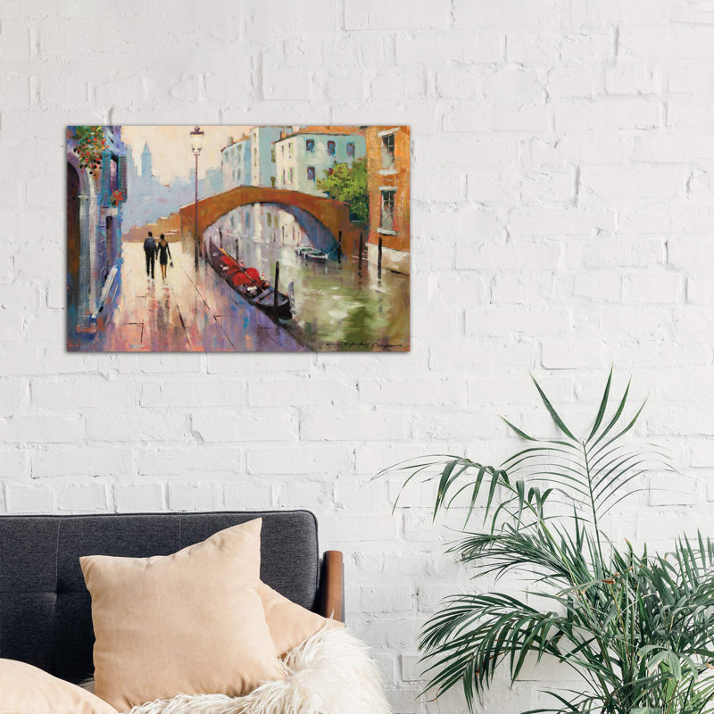 Venice Twilight - Painting on Canvas, No Frame, 152.5 cm H x 101.5 cm W x 3.175 cm D
