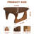 100% Solid Wood Triangle Coffee Table - Mid Century Modern Coffee Table For Living Room, Modern Tea Table For Home, 34.3x23.6x16.5