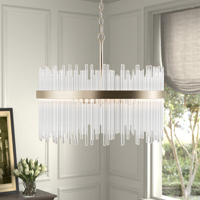 Lustre 5 lumières Iola Champagne