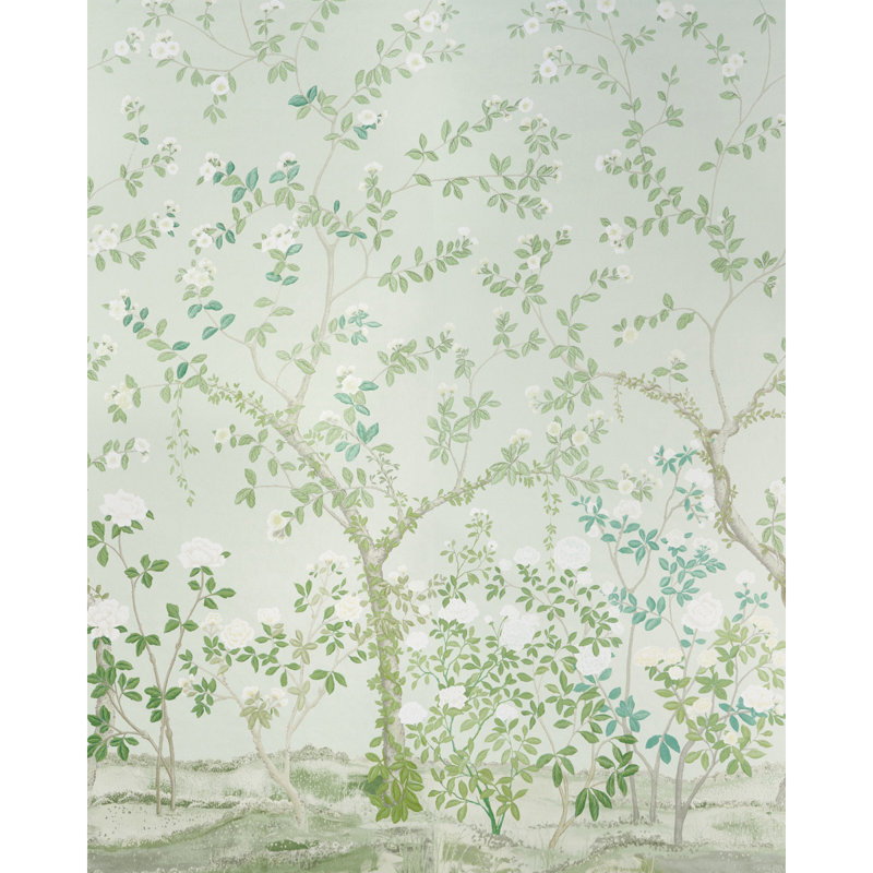 Ensemble de panneaux Schumacher x Miles Redd Madame De Pompadour, Vert
