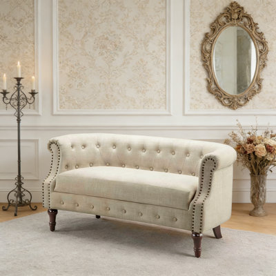 Loveseat Sofa for Living Room - Long Couch in a Box, Love Seat for Small Area, Couches for Living Room