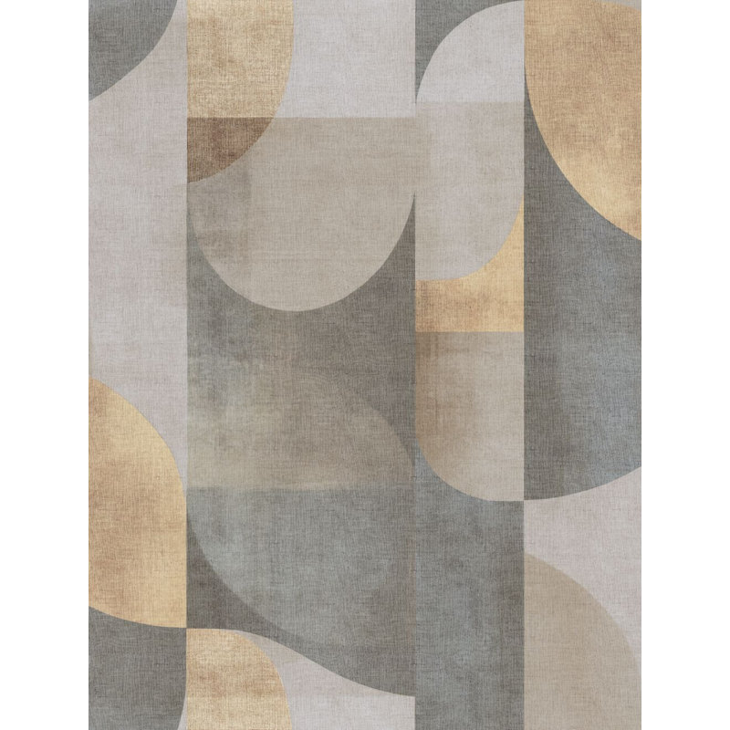 Papier peint abstrait arc, Brown