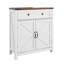 Armoire de rangement Farmhouse avec tiroir et tablette réglable pour la cuisine, la salle à manger et la salle de bain