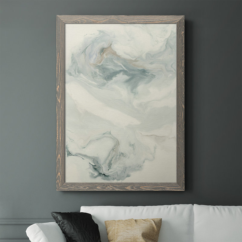 Burchinal Sans titre, reproduction d'art sur toile, H 37,5 po x l 27,5 po x P 1 po, gris