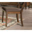 Ensemble de chaises d'appoint 2 pièces rembourrées en bois massif chocolat foncé