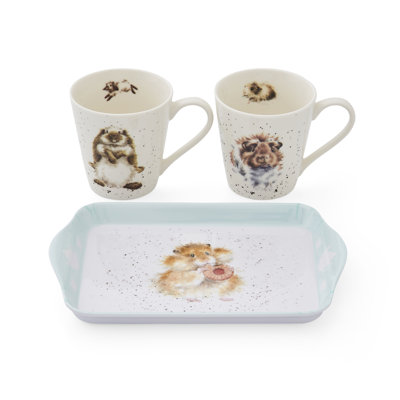 Classic Wrendale Designs  Hamster Mug & Tray Set